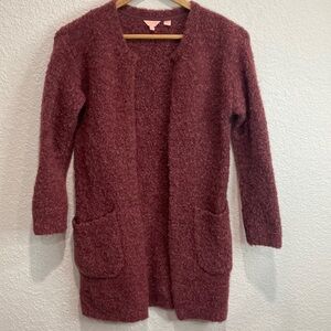 Jigsaw Kids Junior Wool Blend Boucle Cardigan Sweater Size 8-9 Years